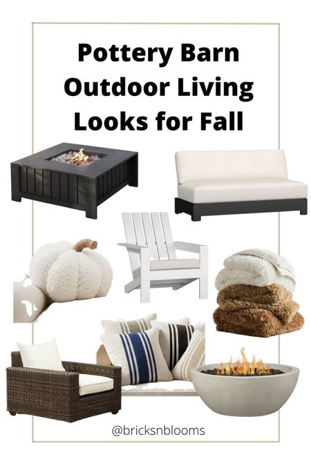 Favorite outdoor living space looks from Pottery Barn. Markdowns up to 70% off. 

Fire pit, gas fire pit, Adirondack chairs, outdoor wicker chairs, throw blanket, outdoor pillows, fall decor, fall decorating ideas

#LTKsalealert #LTKSeasonal #LTKhome