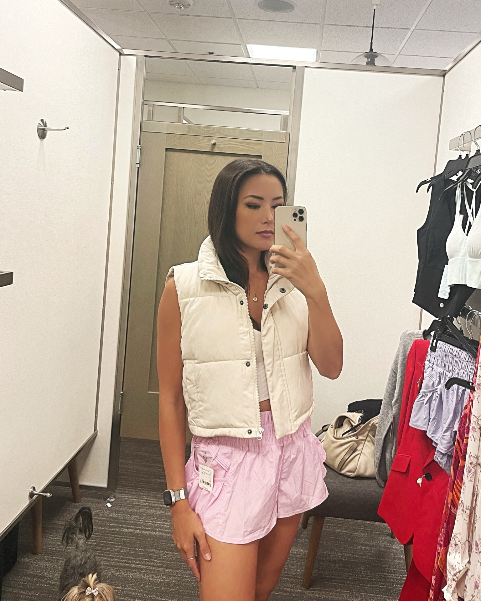 You guys need this vest!! It is so casual cute and perfect for fall/winter! I am wearing size small. And these shorts are not my personal favorite but would look good on someone that does not really have wide hips. Wearing size XS 

#LTKxNSale #LTKSaleAlert #LTKSeasonal