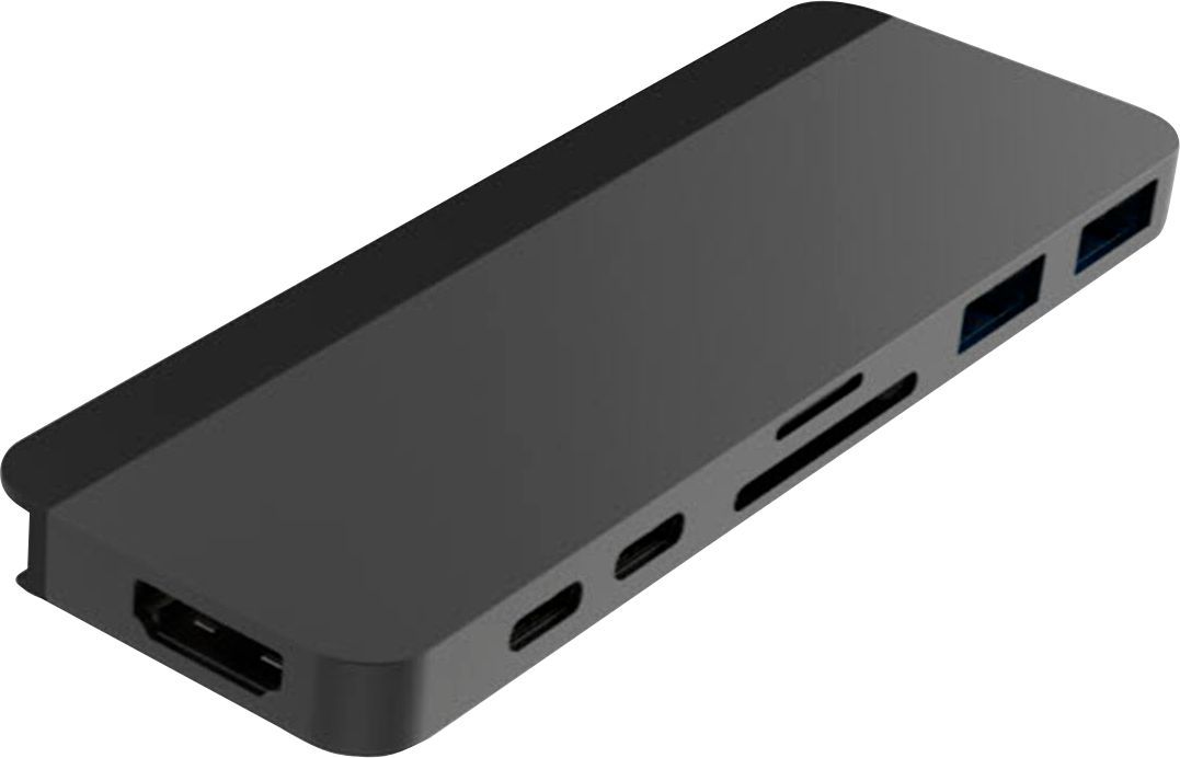 Hyper DUO 7-Port USB-C Hub USB-C Docking Station for Apple MacBook Pro and Air Gray HD28C-GRAY - ... | Best Buy U.S.
