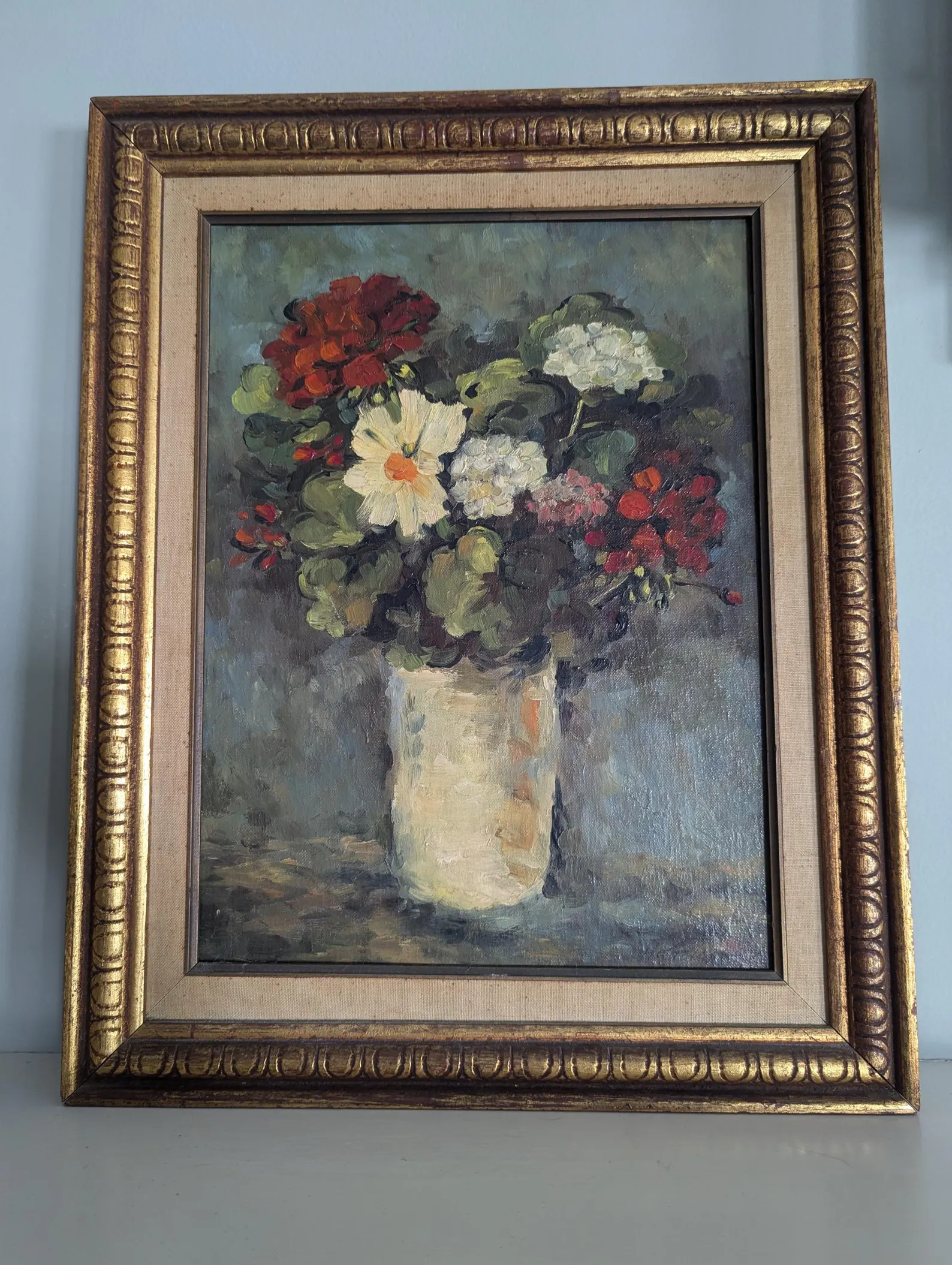 Vintage Original Still Life Painting - Floral Bouquet in Vase Painting - Painting of Flowers in V... | Etsy (Global)