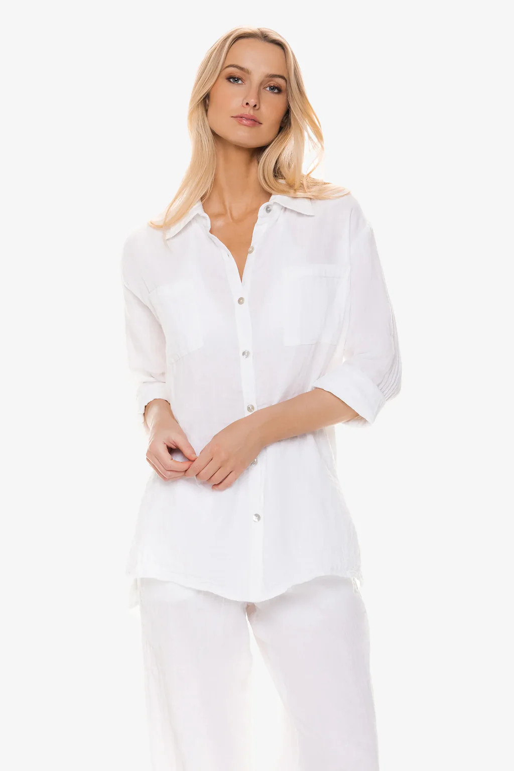 Island Shirt  |  White | Helen Jon