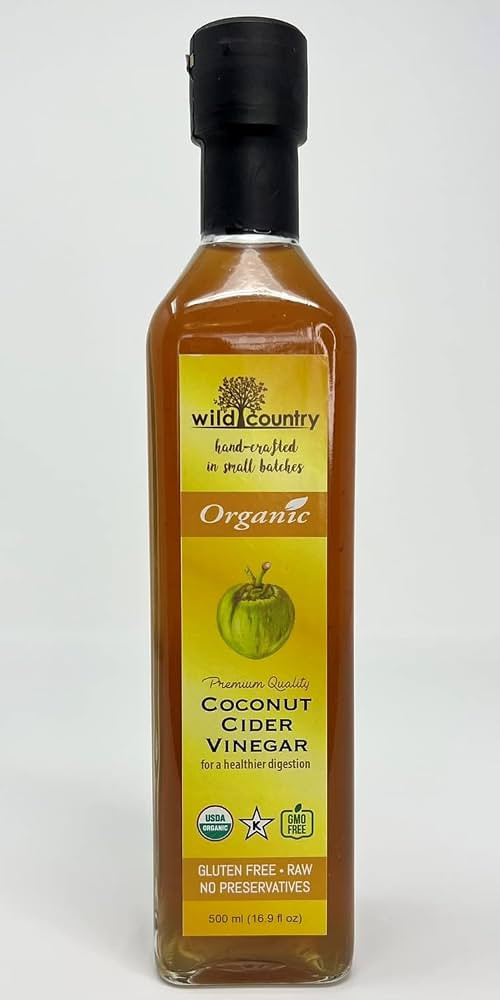 Wild Country Organic Coconut Cider Vinegar 16.9 Fl Oz / 500mL Apple Cider Vinegar Alternative/Rep... | Amazon (US)