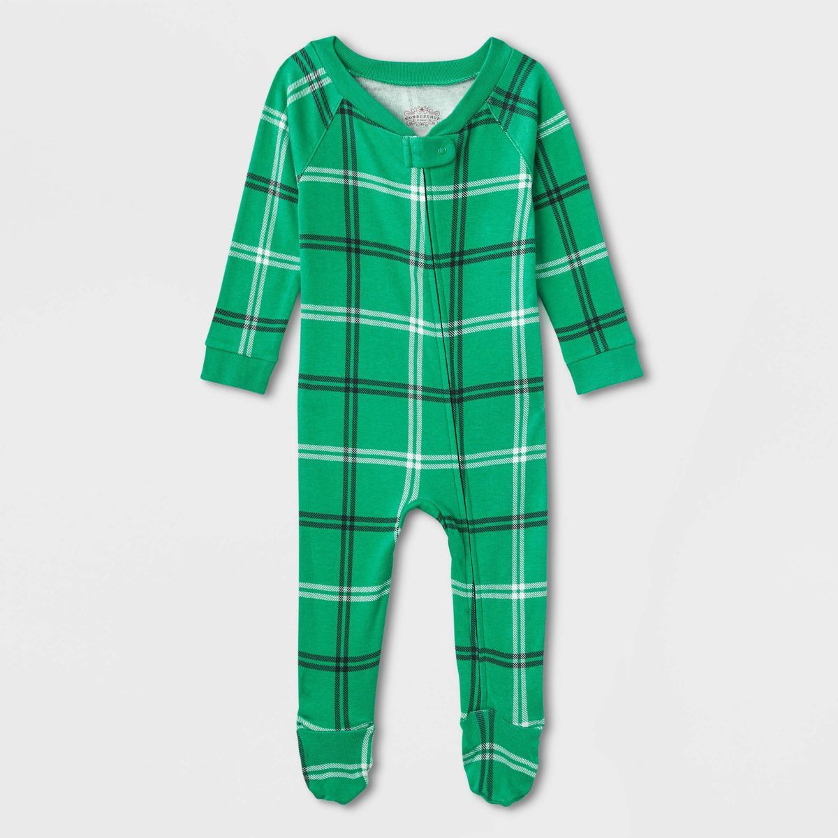 Baby Plaid Matching Family Footed Pajama - Wondershop™ Green | Target