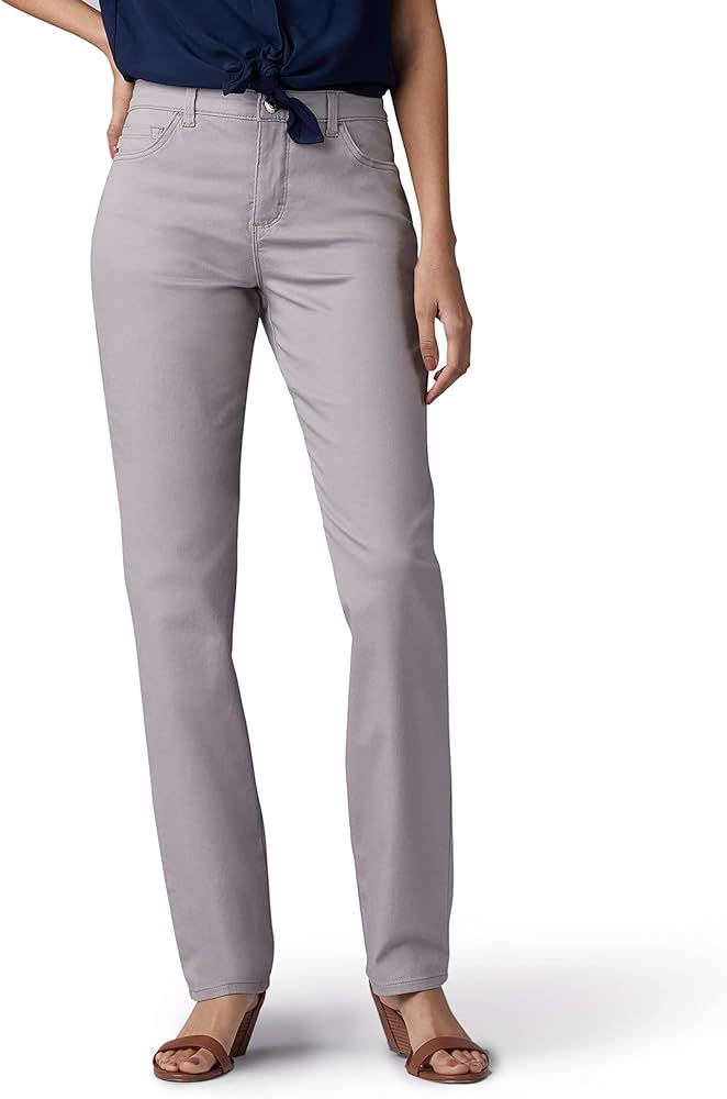 Lee Women’s Instantly Slims Classic Relaxed Fit Monroe Straight Leg Jean | Amazon (US)