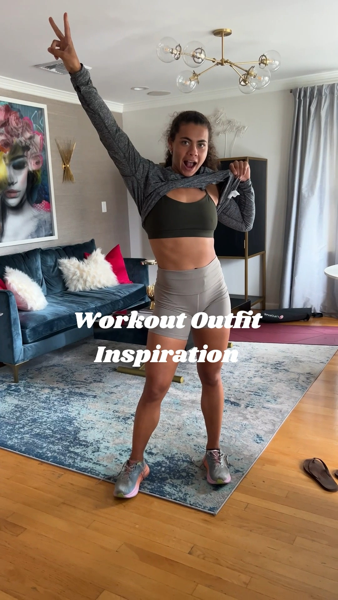 Workout gear for OG. She’s getting ready to lift those weights after her 5 mile run! Size 8 sports bra and bike shorts! 

#LTKFamily #LTKStyleTip #LTKActive
