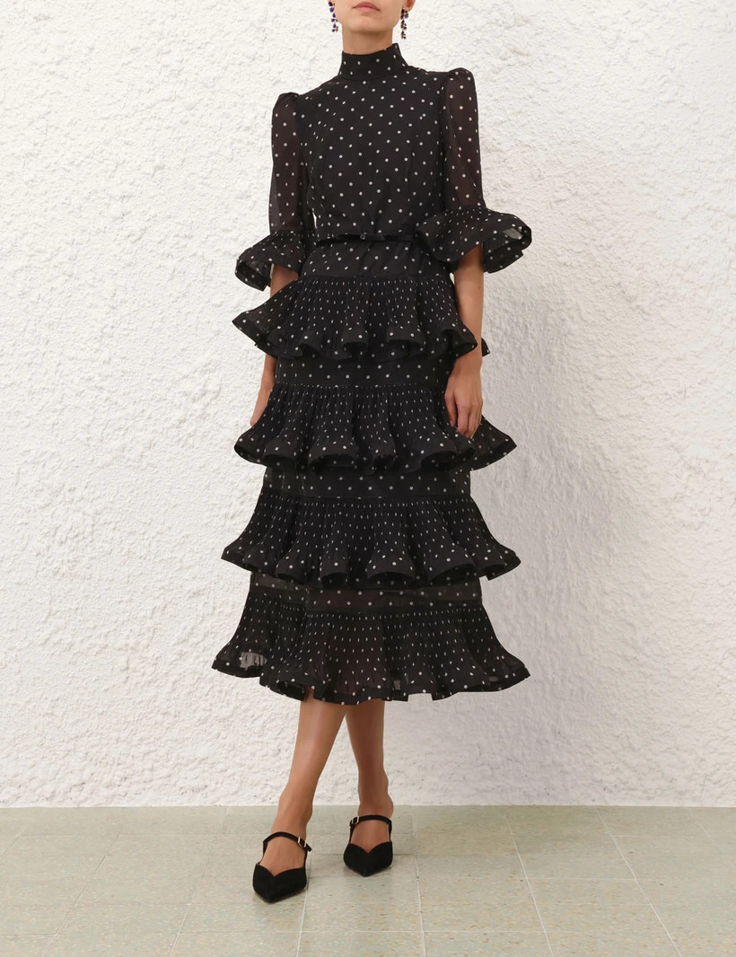 Pleated Sleeved Midi Dress            
        
            

    
    
    











    
    ... | ZIMMERMANN (US, CA, EU, MENA)