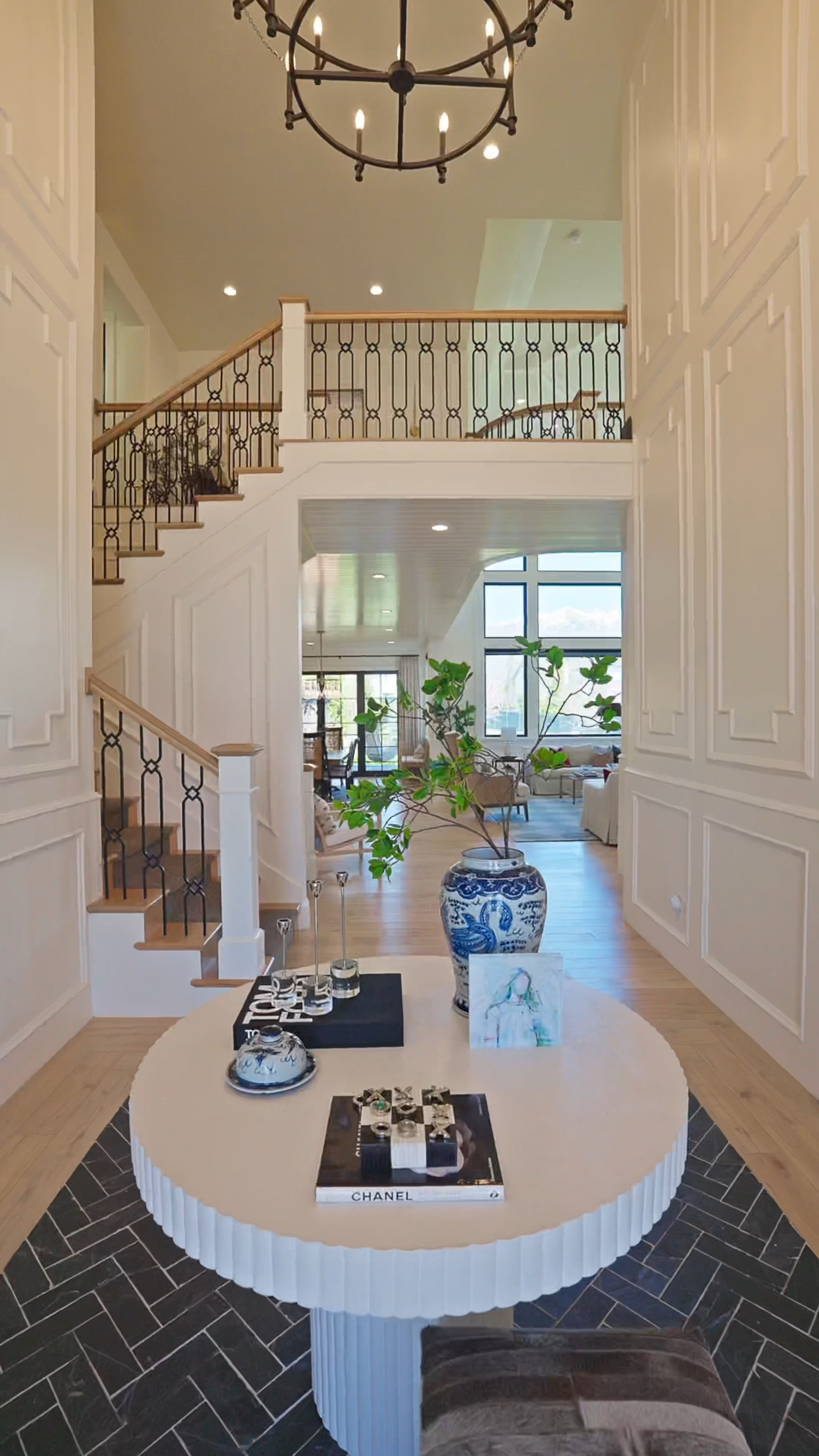 My full home tour of the main level! All big furniture sources linked here:
Slipcover sofas
Checkered rid
Fluted entry table (similar)
Dining table 
Barstools (on sale)
Console table
Coffee table 
Kitchen pendants 
Living room chandelier 
PAINT COLORS ON BLOG POST! 

#LTKHome #LTKSaleAlert