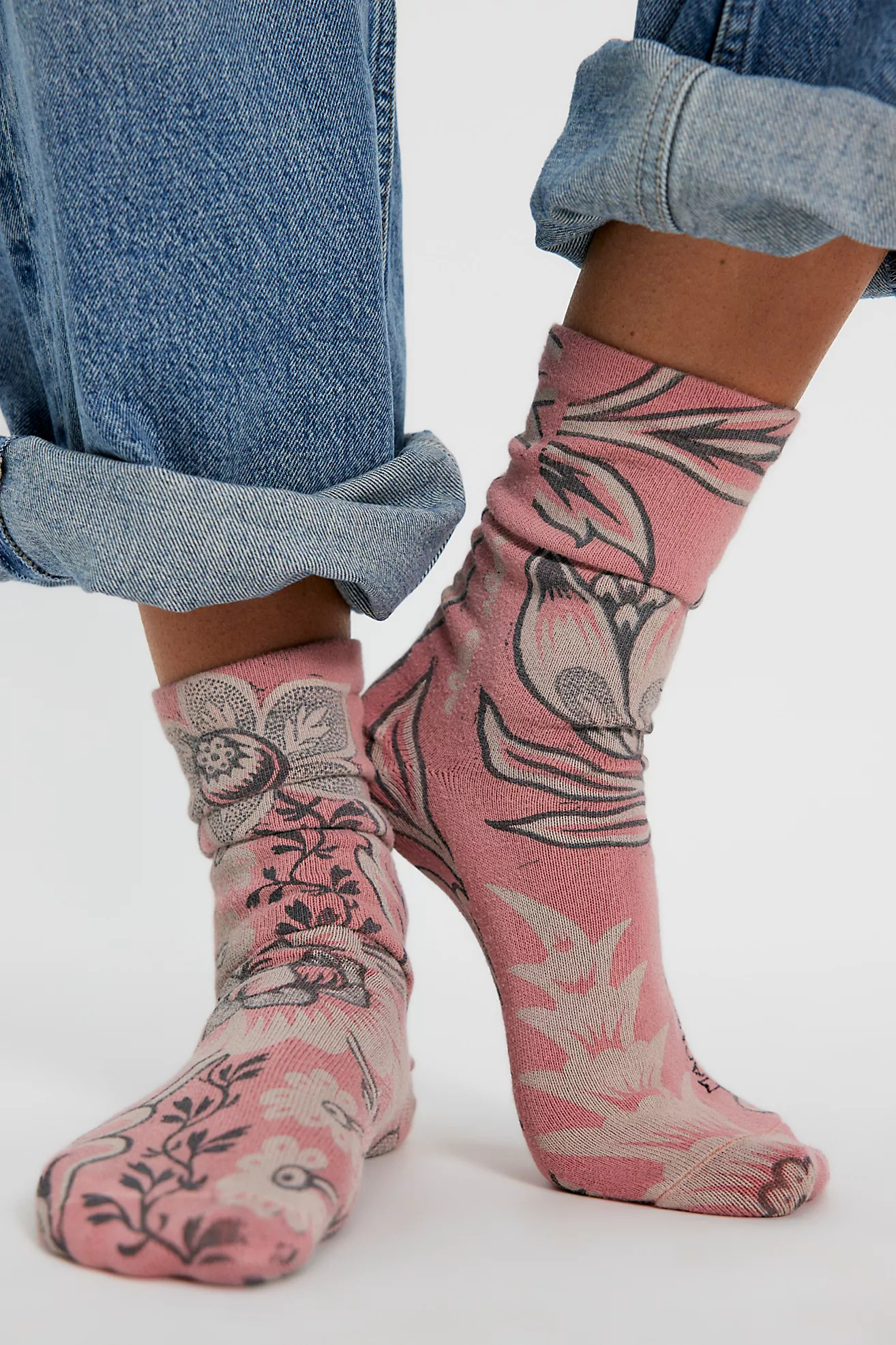 Magnolia Pearl Floral Moxie Socks | Free People (Global - UK&FR Excluded)
