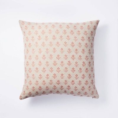 Target/Home/Home Decor/Throw Pillows‎Floral Block Print Throw Pillow - Threshold™ designed wi... | Target