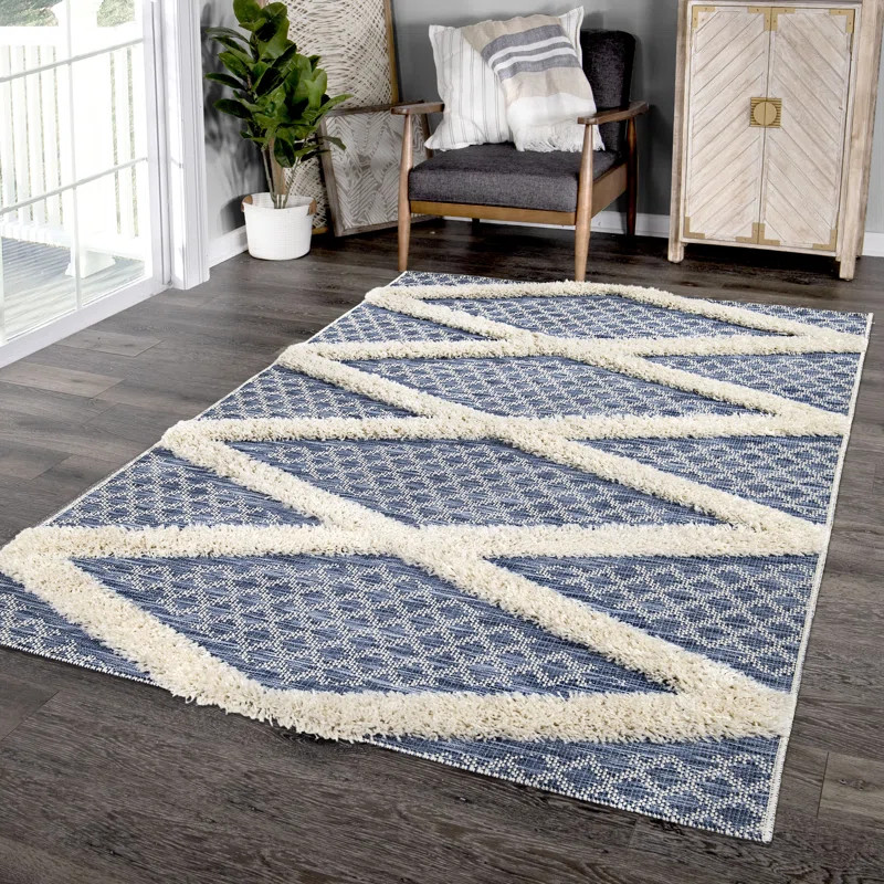 Eisner Blue Indoor/Outdoor Area Rug | Wayfair North America