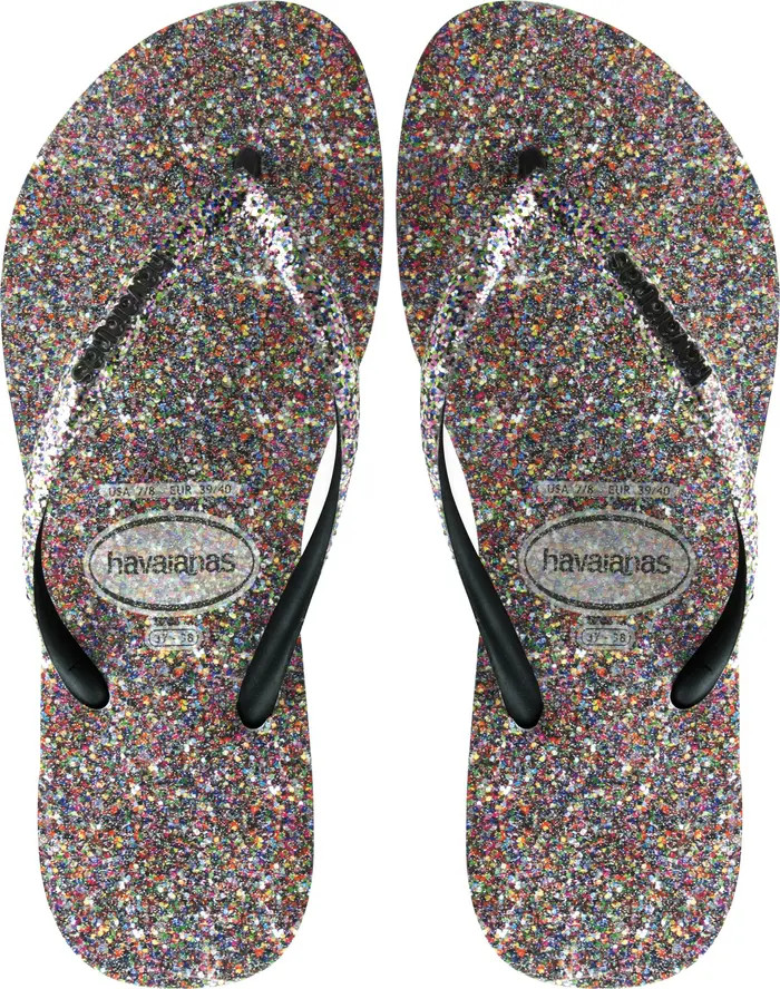 Slim Glitter Flip Flop (Women) | Nordstrom