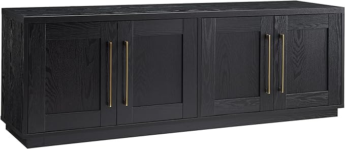 Henn&Hart Tillman Rectangular TV Stand for TV's up to 80" in Black Grain | Amazon (US)