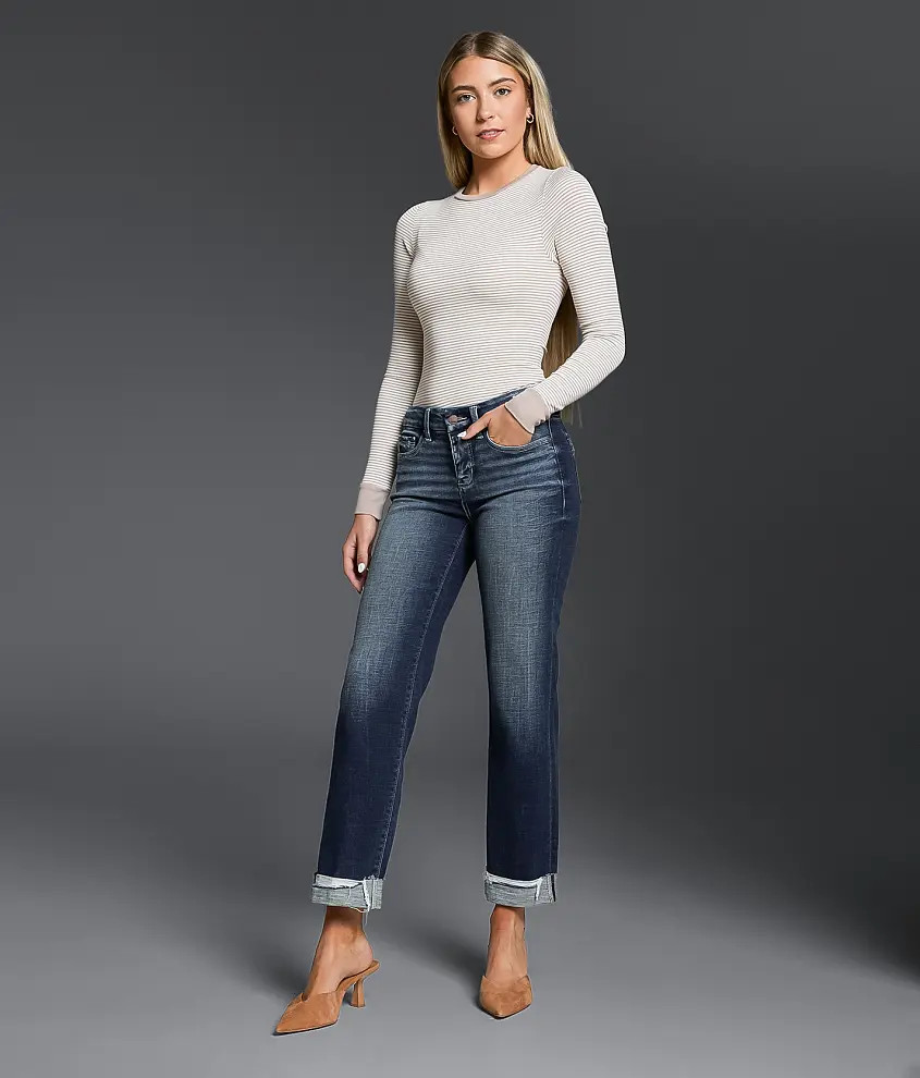Fit No. 53 Cropped Straight Stretch Jean | Buckle