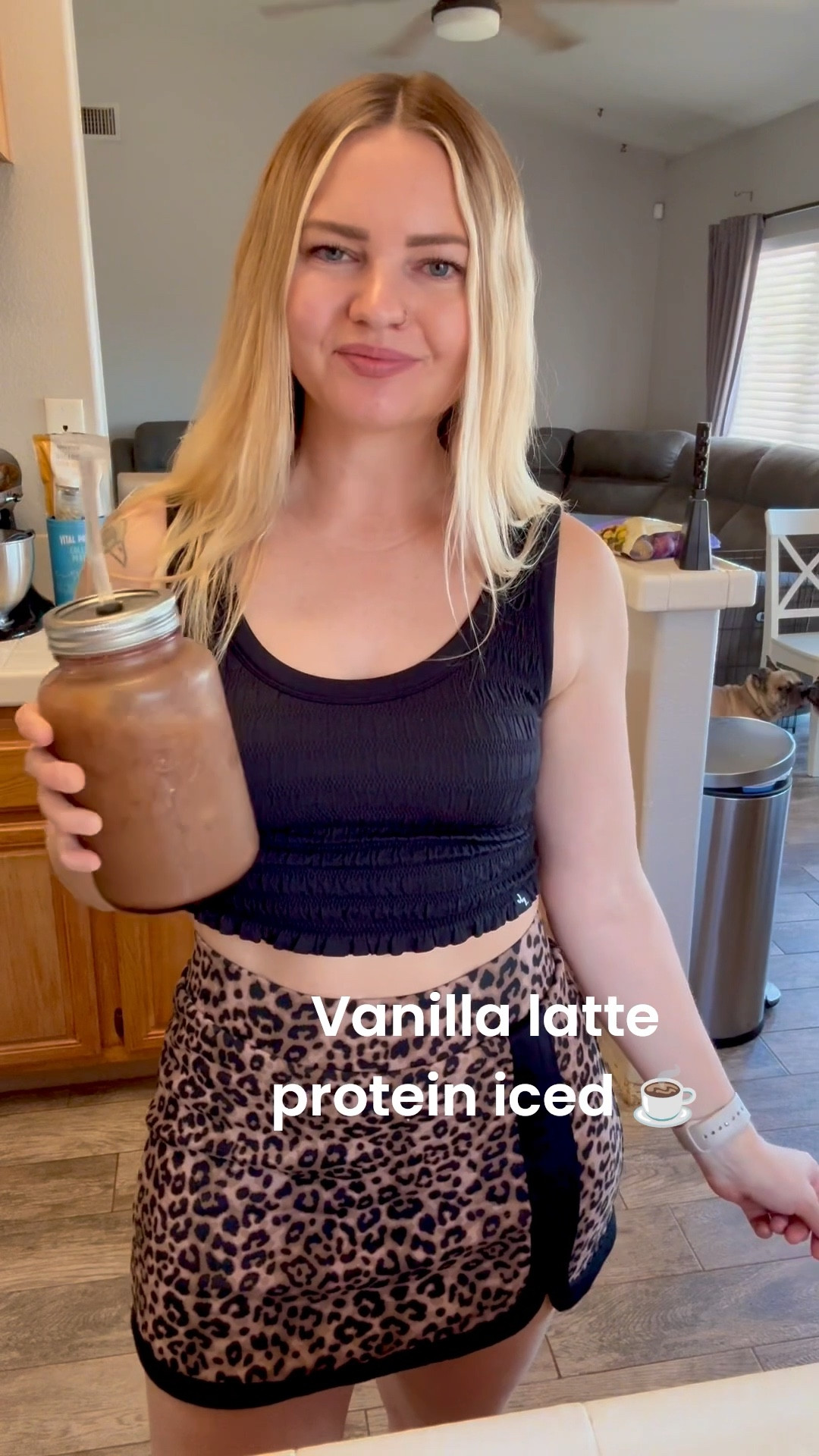 Making my fav afternoon pick me up 
Vanilla latte protein Iced coffee 
Fitness 
Workout
Protein
Wellness
Activewear
Summer outfit

#LTKSeasonal #LTKStyleTip #LTKActive