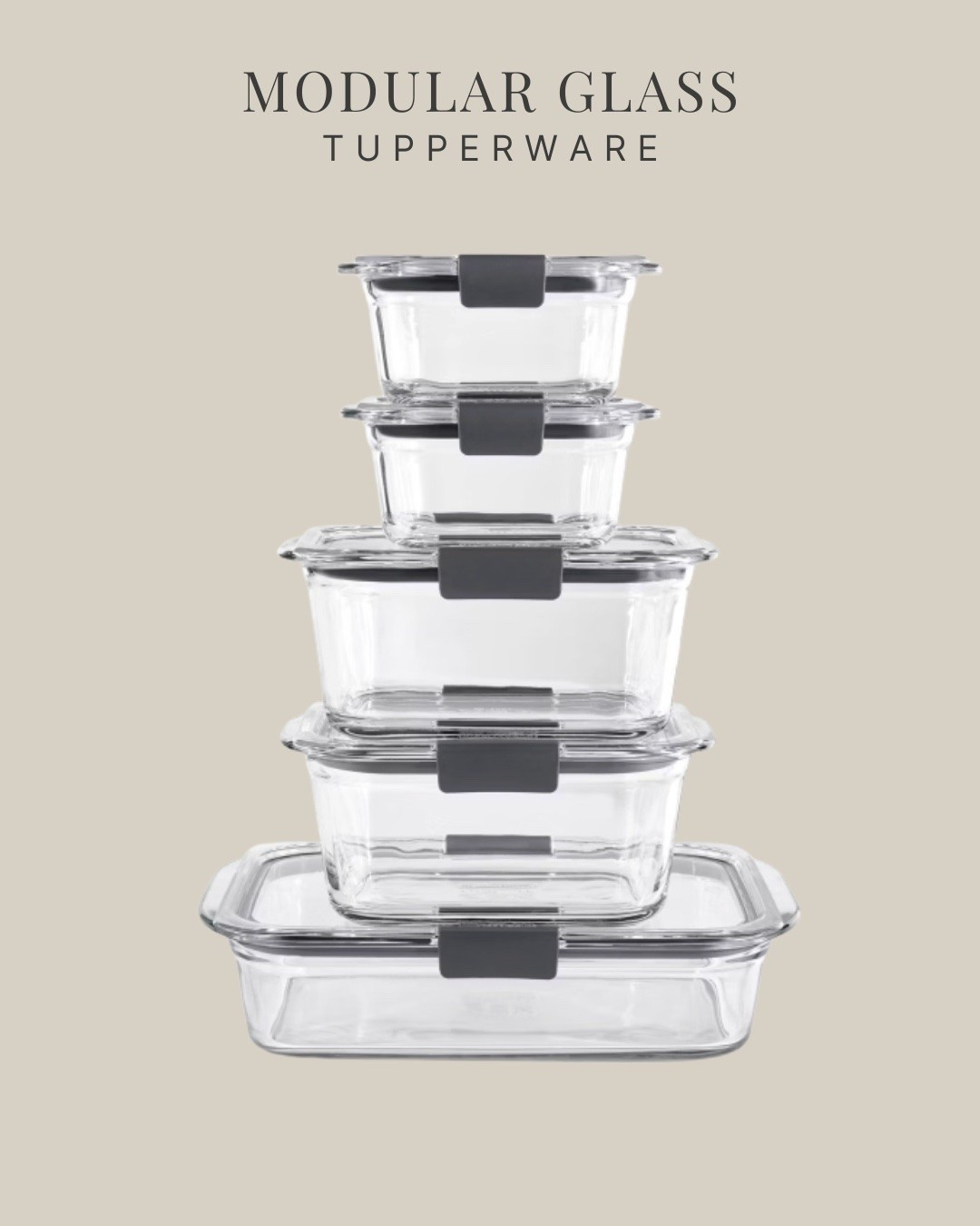 These modular glass food storage containers are one of my most-used kitchen essentials. I use them to prep ingredients for hosting, store leftovers, and keep everything organized in the fridge. 

They stack neatly, the different sizes work for everything from chopped vegetables to full meal prep, and I love that I can see exactly what's inside at a glance.

They're especially helpful when I'm getting ready for overnight guests because I can prep everything ahead of time, keep each ingredient fresh, and assemble meals in just minutes. 

If you've seen me prepping house salads, charcuterie boards, or make-ahead dinners, these are the containers you're usually seeing.

#foodstorage #glasscontainers #mealprep #hostingtips #kitchenorganization

#LTKfoodie #LTKHome