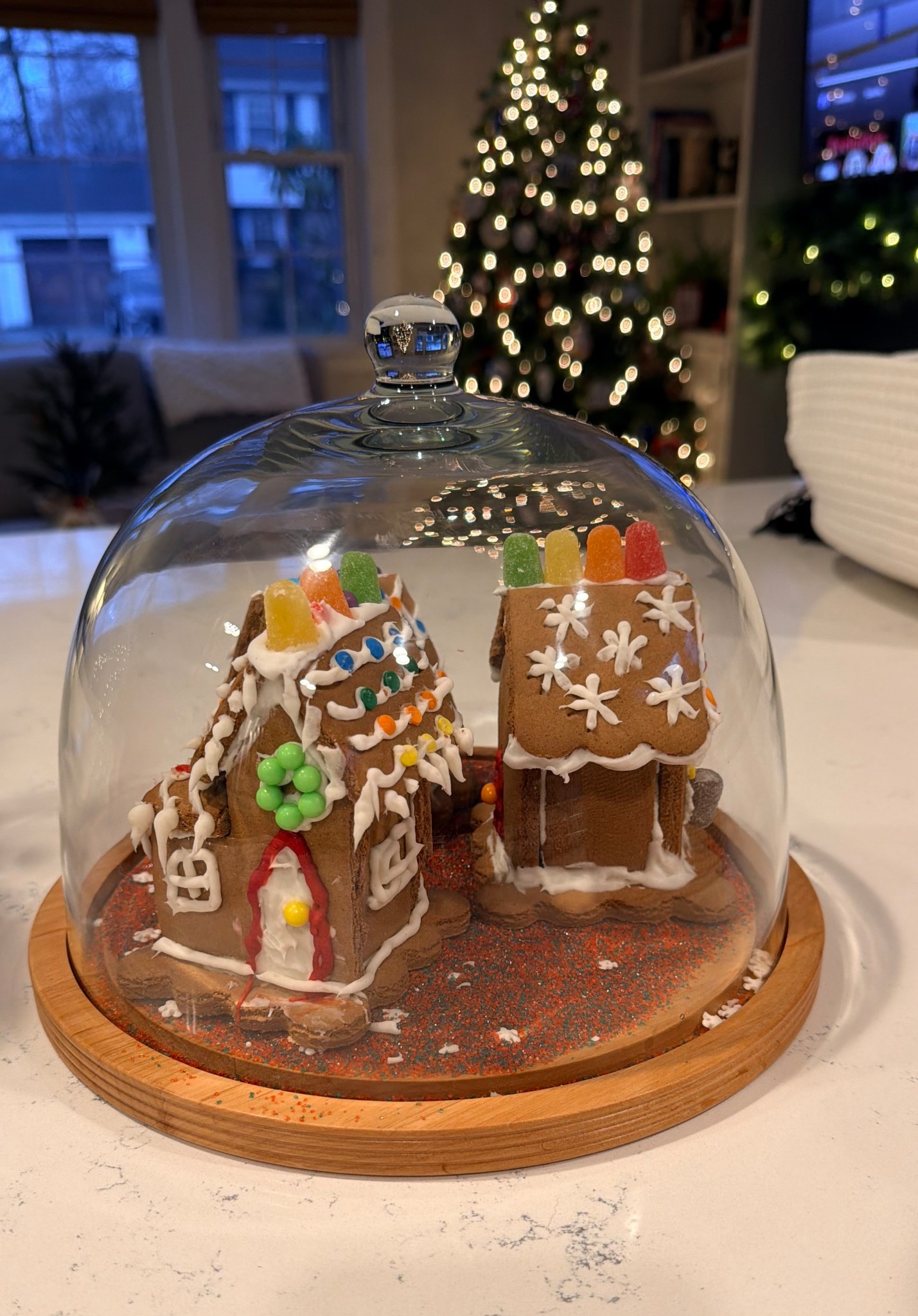 The cutest snow globe for mini gingerbread houses! 

#LTKSeasonal #LTKHome #LTKHoliday