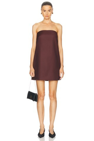 SEV Strapless Mini Dress in Burgundy | FWRD 