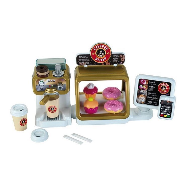 Theo Klein Toddler Kids Mini Toy Coffee Shop Store and Role Play Set for Boys and Girls with Play... | Target