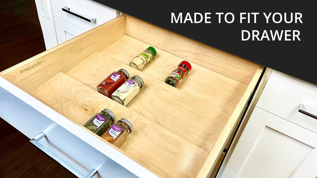 MAPLE Custom Kitchen Spice Rack Drawer Organizer Insert Tray| MODULAR | Organize your life with C... | Etsy (US)