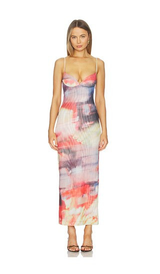 Miaou Florence Dress in Orange,Purple. - size M | Revolve Clothing (Global)