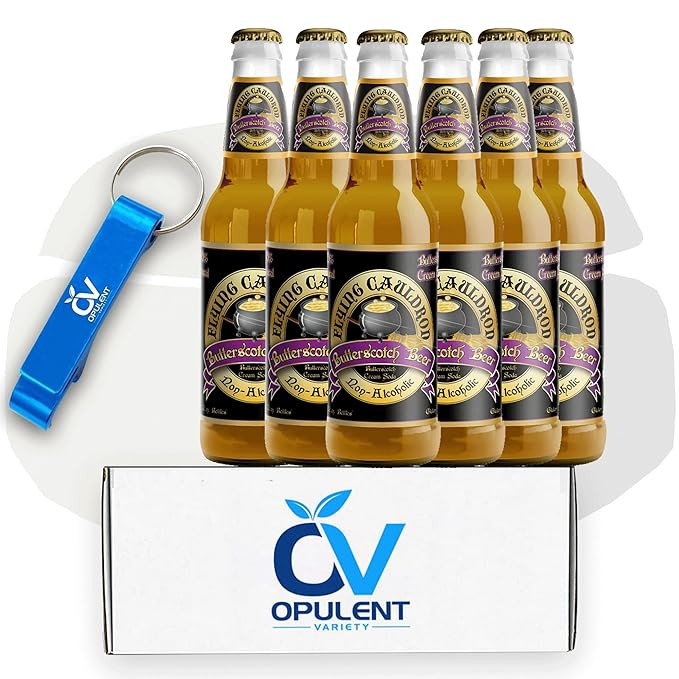 Flying Cauldron Butterscotch 12oz (Pack of 6) Bundle with Opulent Variety Keychain Bottle Opener ... | Amazon (US)