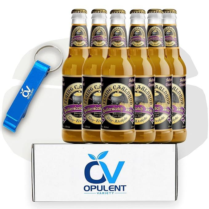 Flying Cauldron Butterscotch 12oz (Pack of 6) Bundle with Opulent Variety Keychain Bottle Opener ... | Amazon (US)