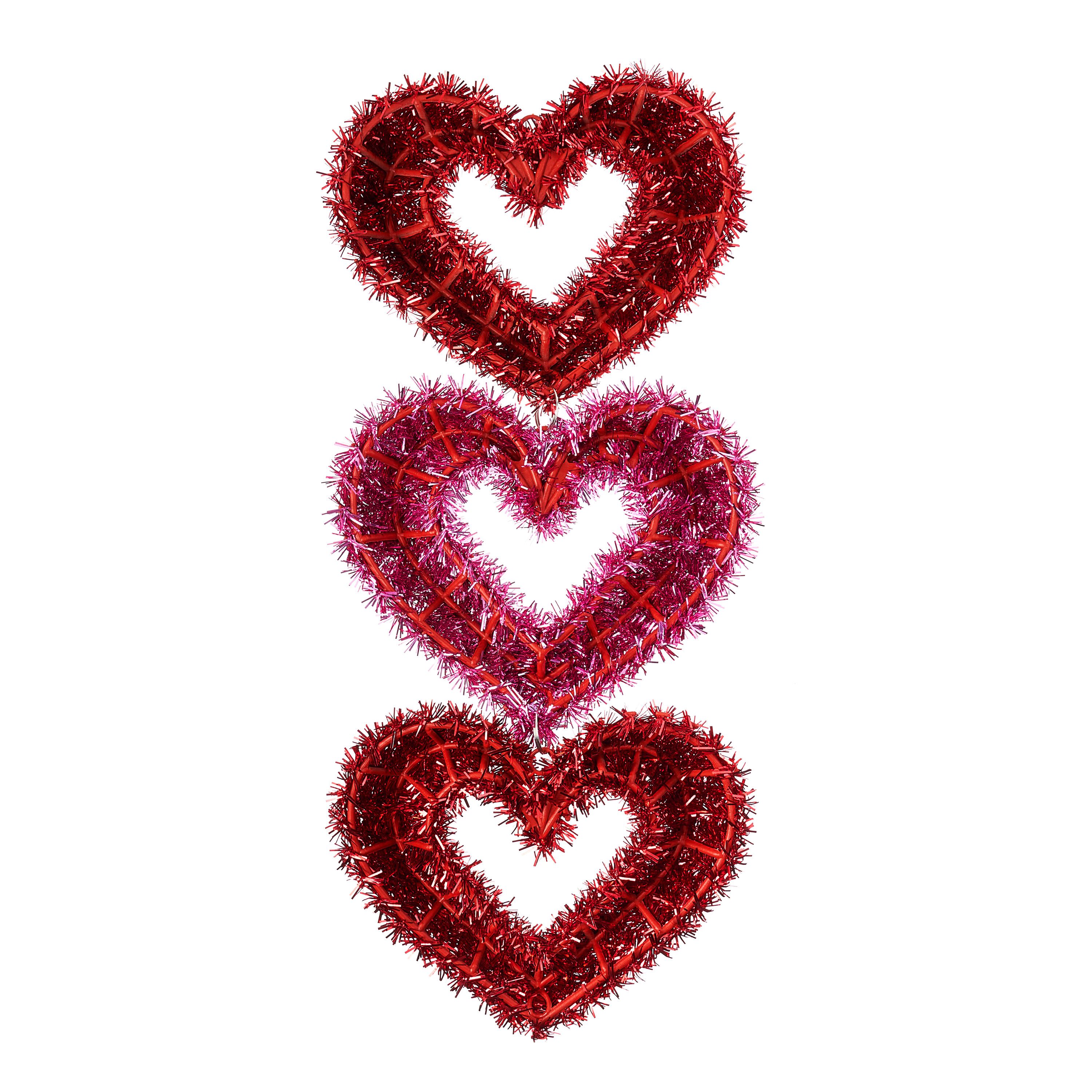 Way To Celebrate Red & Pink Tinsel Dangler | Walmart (US)