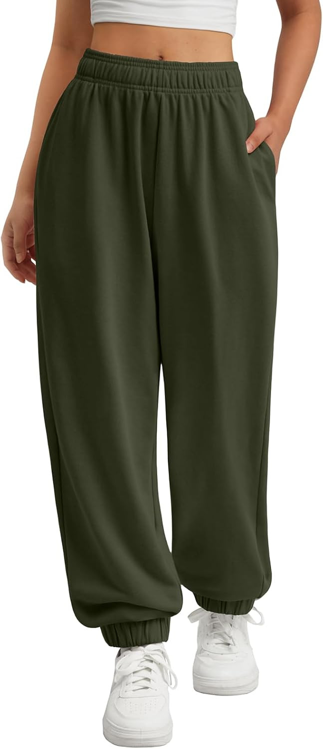 ATHMILE Sweatpants Women Wide Leg Baggy Lounge Sweat Pants | Amazon (US)