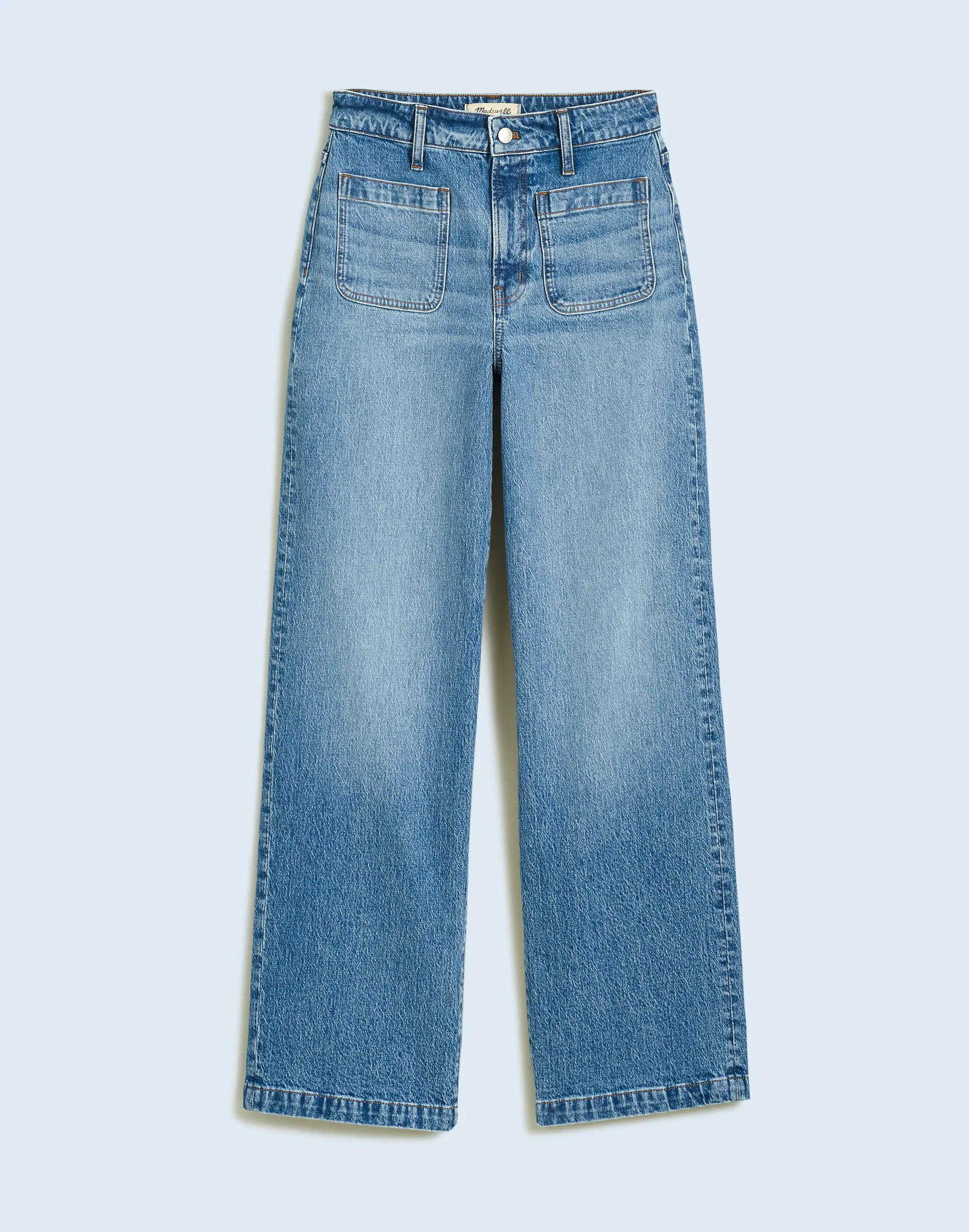 The Emmett Wide-Leg Full Length Jean: Patch Pocket Edition | Madewell