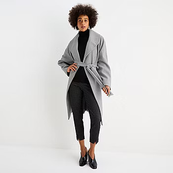 Worthington Womens Belted Heavyweight Coat | JCPenney