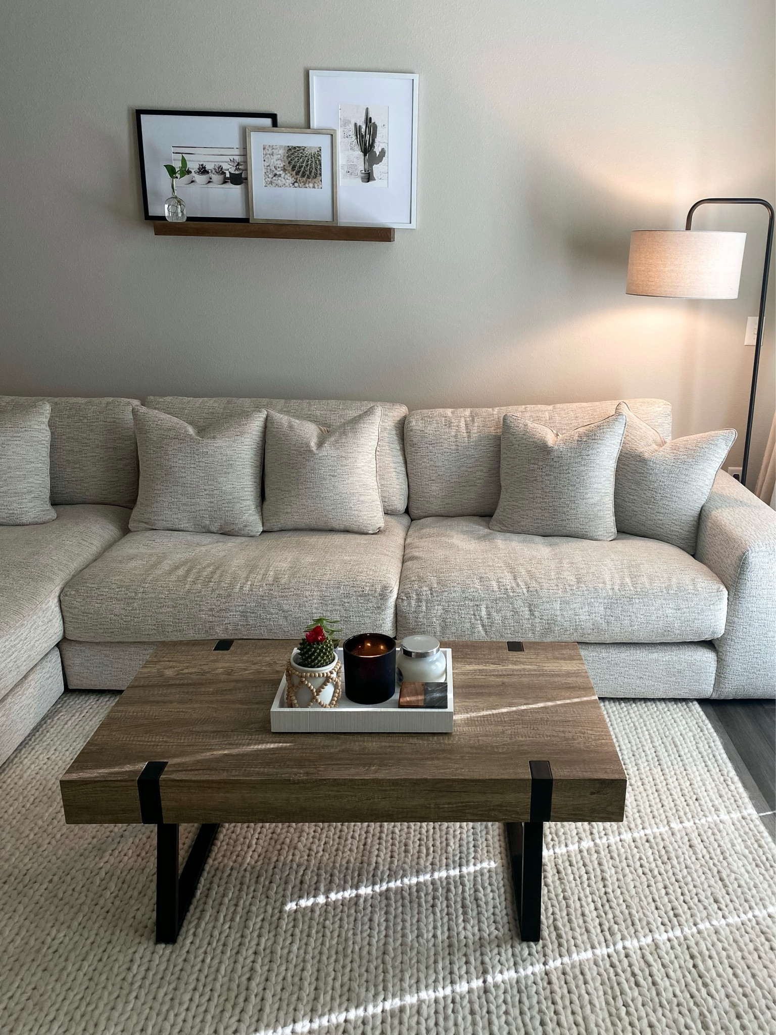 cozy living room (couch is the cindy crawford monterey park 2 piece chaise sectional from Rooms to Go)


white couch, cloud couch dupe, sectional, wood coffee table, Scandinavian decor, minimal decor, white living room 

#LTKhome