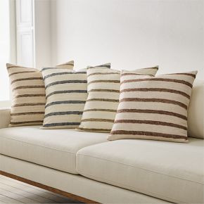 Silk Broad Stripe Pillow Cover | West Elm (US)