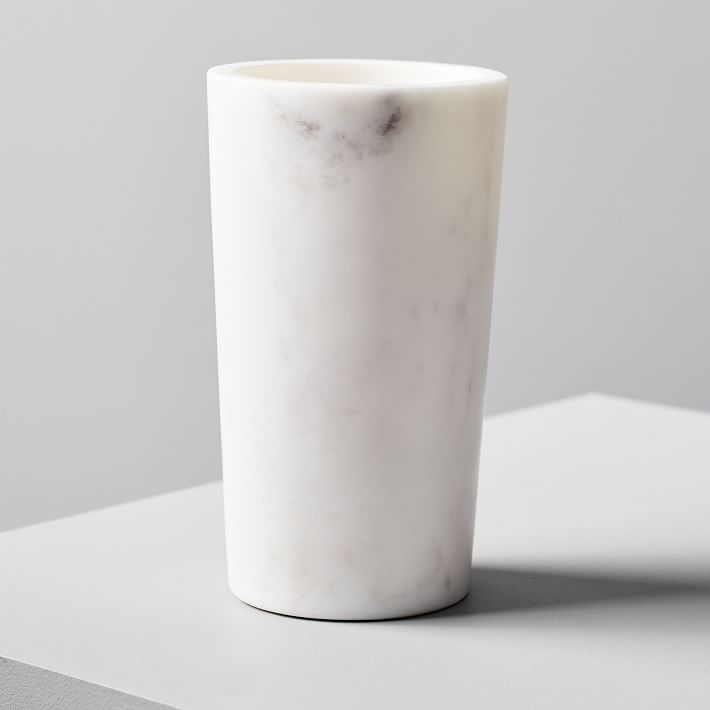 Foundations Marble Cylinder Vases | West Elm (US)