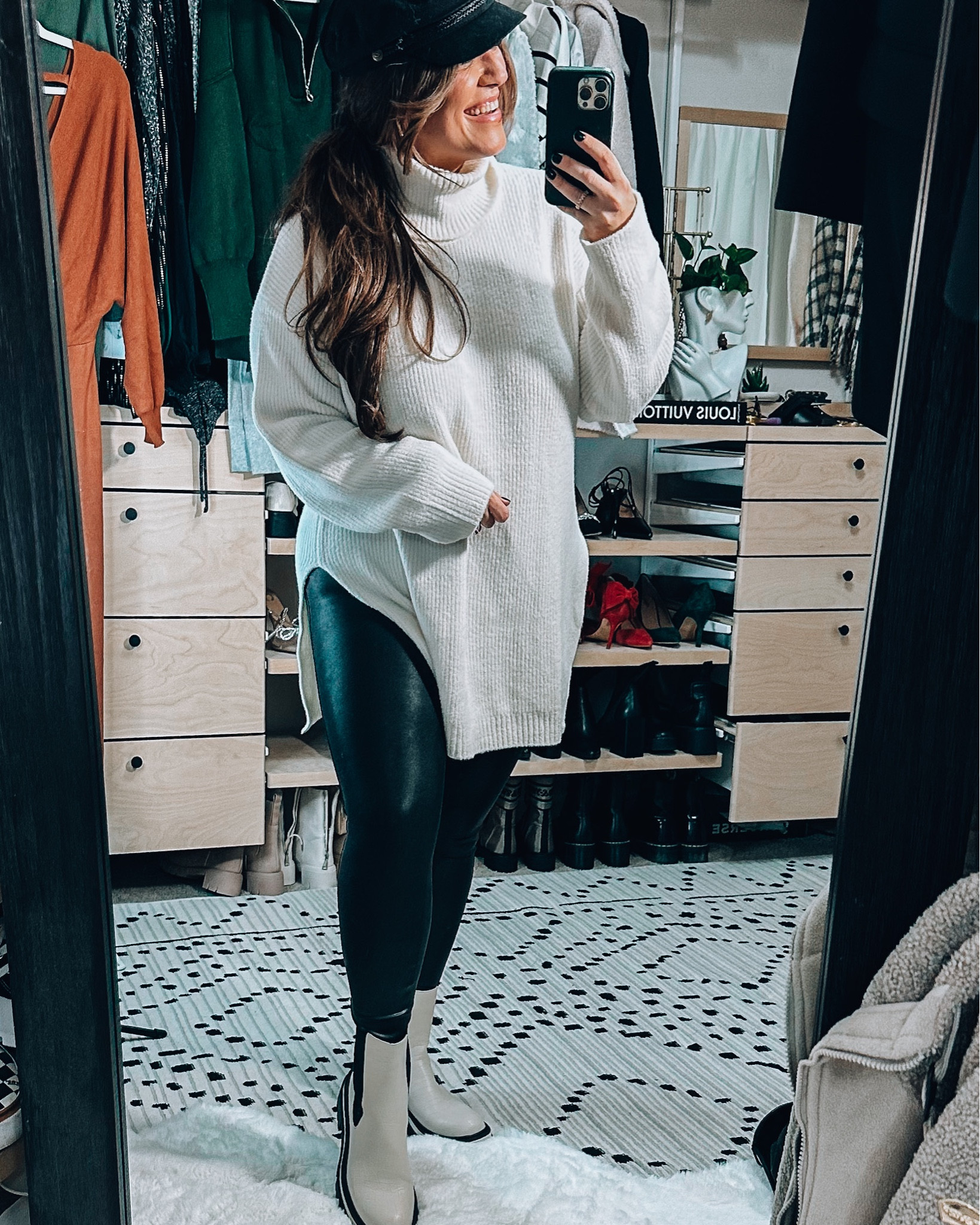 Midsize amazon fashion look 
Cozy tunic sweater xl 
Spanx faux leather leggings size 1x (code: TARYNTRULYXSPANX) 
Cream amazon chelsea boots tts 


#LTKcurves #LTKSeasonal #LTKCyberweek