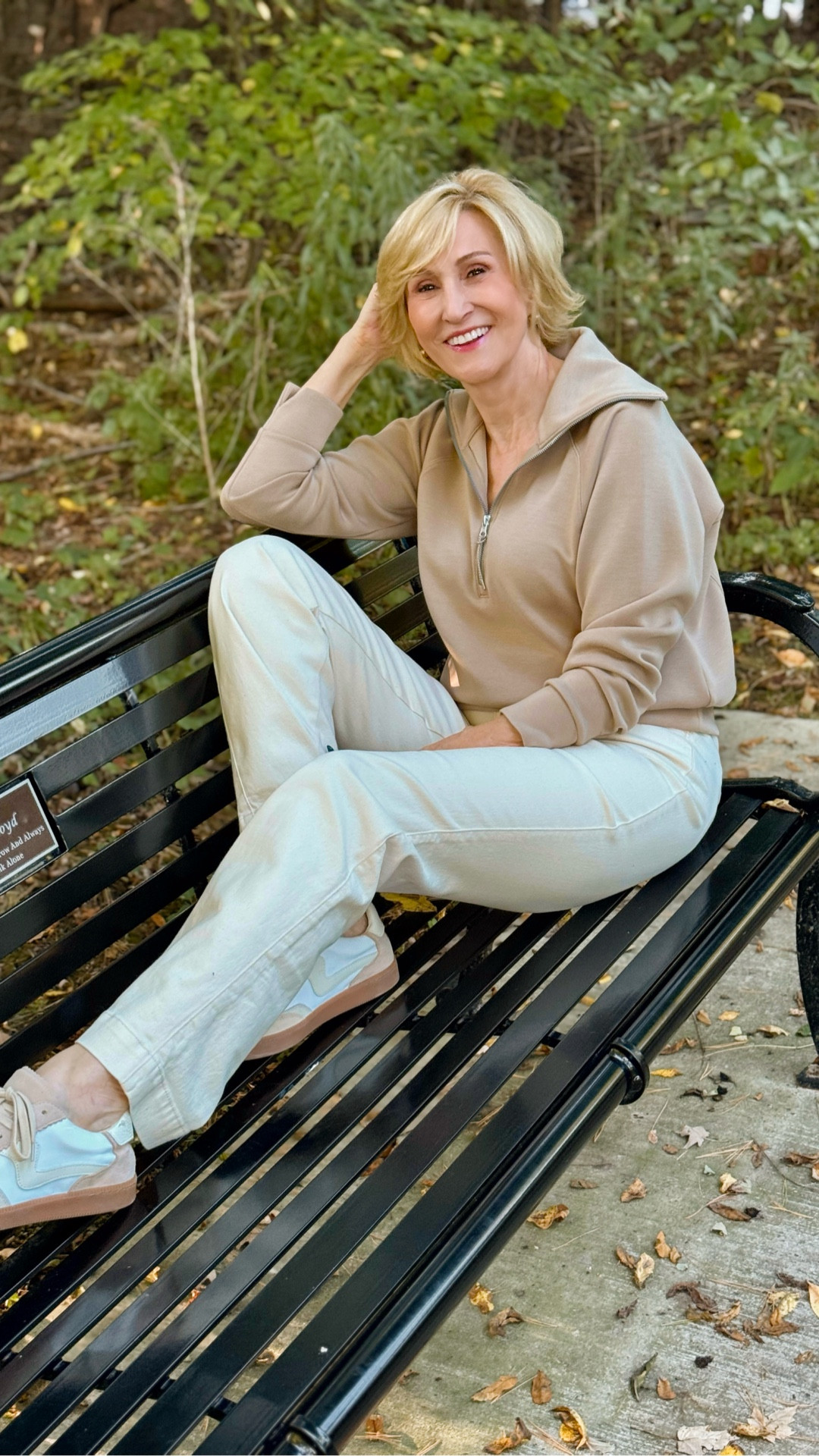 Easy days, but make them polished 🤍

This is one of those outfits that feels as good as it looks. The Half Zip AirEssentials from @spanx is soft, flattering, and perfect for layering, and these creamy dream pants from @talbots are my go-to when I want comfy without looking casual.

It’s the kind of look you throw on for a coffee run, a walk in the park, or a casual lunch and still feel pulled together. Add sneakers, a smile, and a little fresh air, and you’re set. 

#LTKSeasonal #LTKOver40 #LTKootd