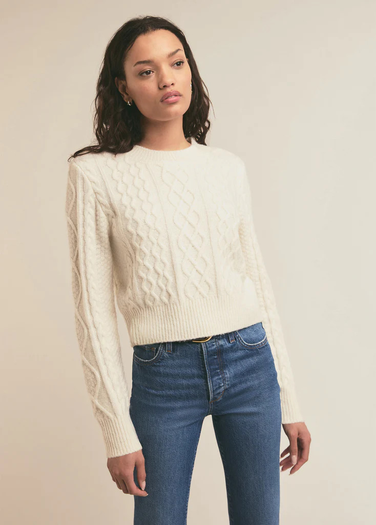 THE CABLE PULLOVER SWEATER | Favorite Daughter