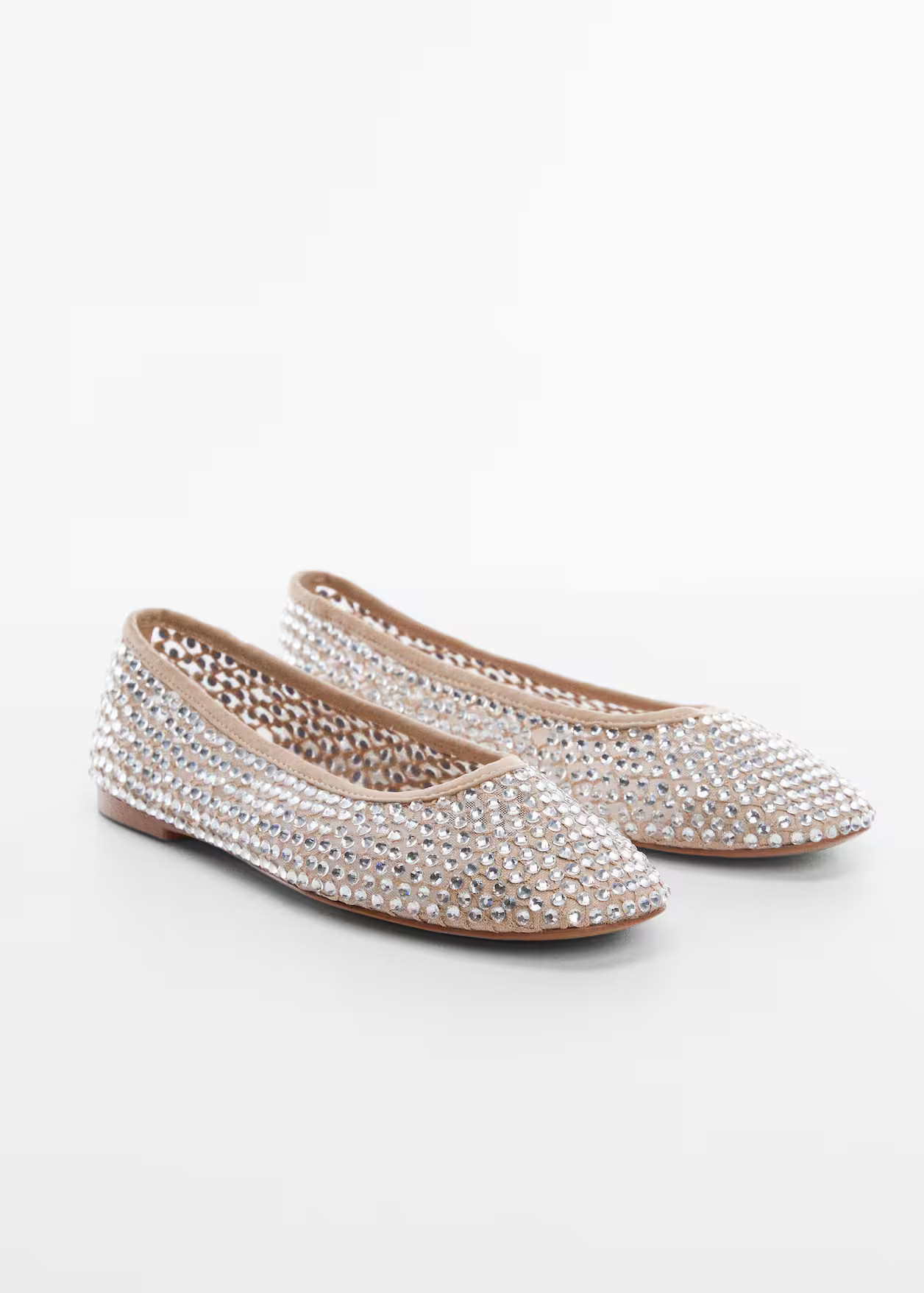 Rhinestone ballerinas -  Women | Mango USA | MANGO (US)