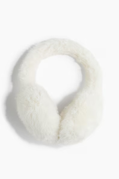 H & M - Fluffy Earmuffs - White | H&M (AU)