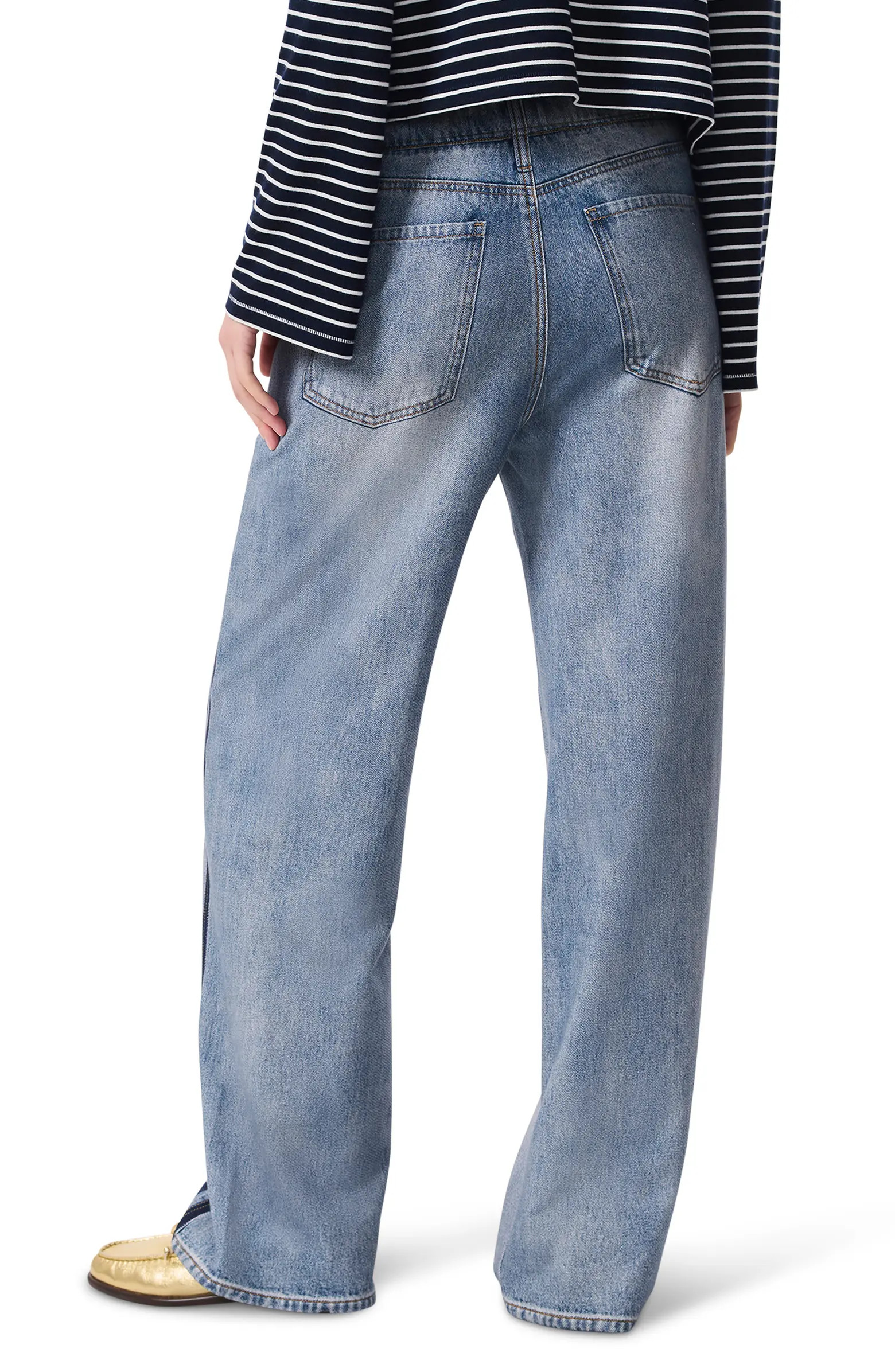 Miramar Stripe Track Jeans | Nordstrom