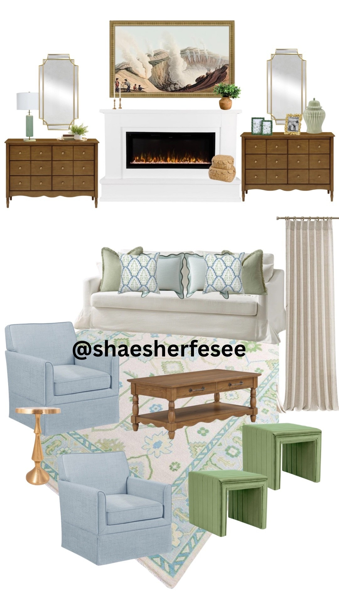 This Timeless tradition with a fresh twist I designed for someone may be another favorite ✨ Classic wood tones, elegant silhouettes, and soft blues and greens come together to create a warm, inviting space that never goes out of style. The perfect balance of comfort and charm for everyday living.

#LTKStyleTip #LTKHome #LTKFindsUnder100
