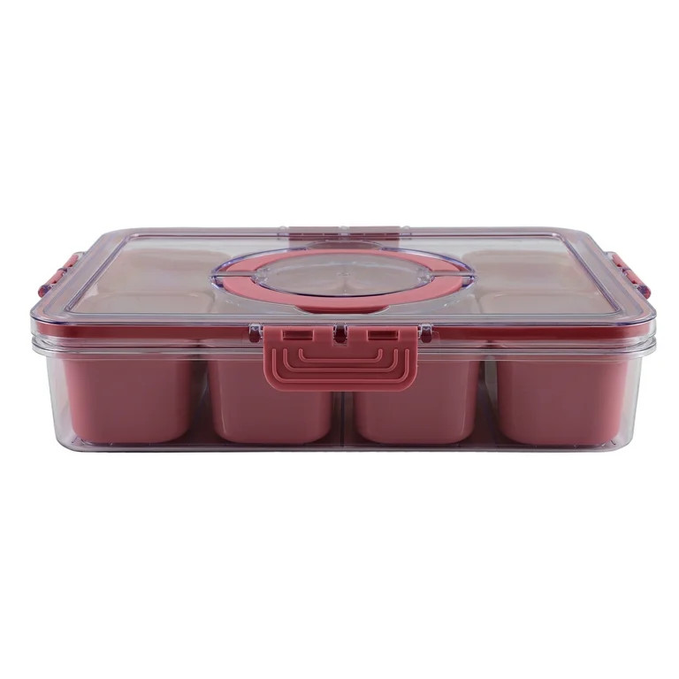 Cook With Color 8-Compartment Snackle Box, Charcuterie and Snack Container, Divided Serving Tray ... | Walmart (US)