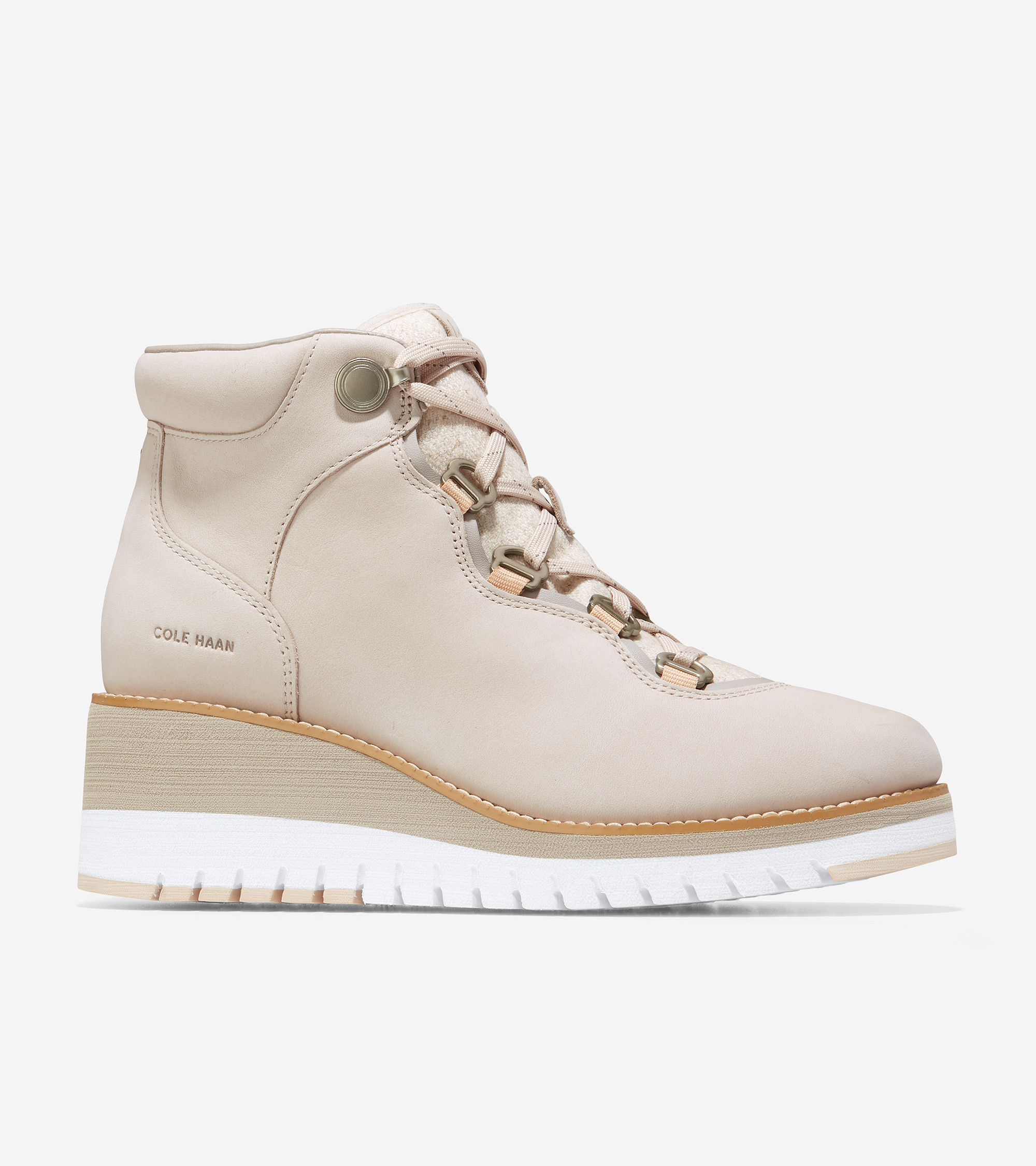 Women's Women's ZERØGRAND City Lace-Up Wedge Boot in Dove Grey | Cole Haan | Cole Haan (US)