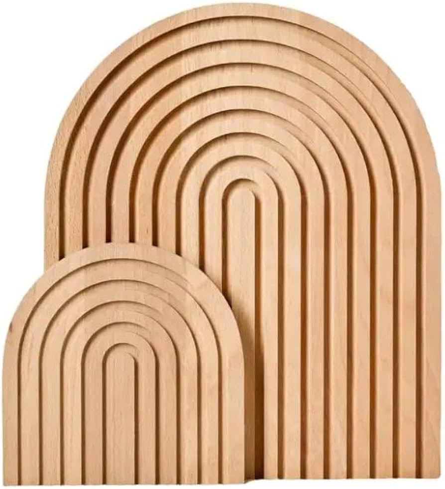 Decorative Boho Wooden Rainbow Arches Home Decor, Aesthetic Shelf Decor Table Decor Dresser Decor... | Amazon (US)