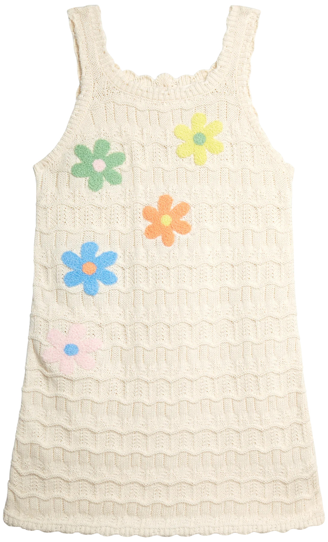Jessica Simpson Girls' Crochet Dress with Floral Applique, Sizes 4-16 | Walmart (US)