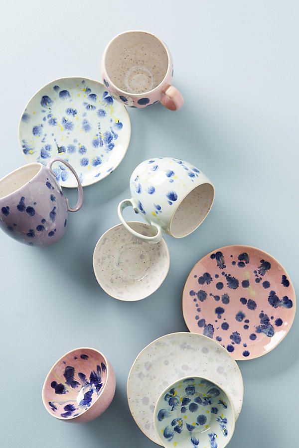 Abstracted Ink Canape Plate | Anthropologie (US)