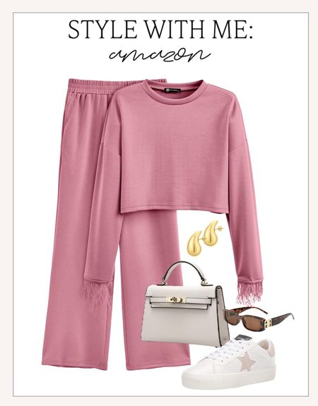 Casual and cute outfit idea from Amazon! Love this pink set! 

#amazonfashion 

#LTKstyletip #LTKSeasonal #LTKfindsunder100