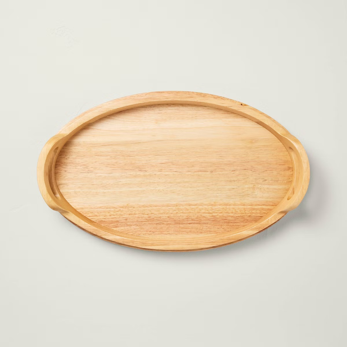 18" Round Rubberwood Serving Tray with Handles - Hearth & Hand™ with Magnolia | Target