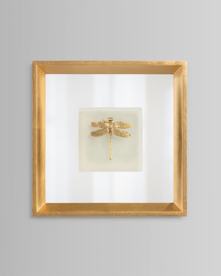 John-Richard Collection "Dragonfly On Alabaster" Wall Art | Neiman Marcus