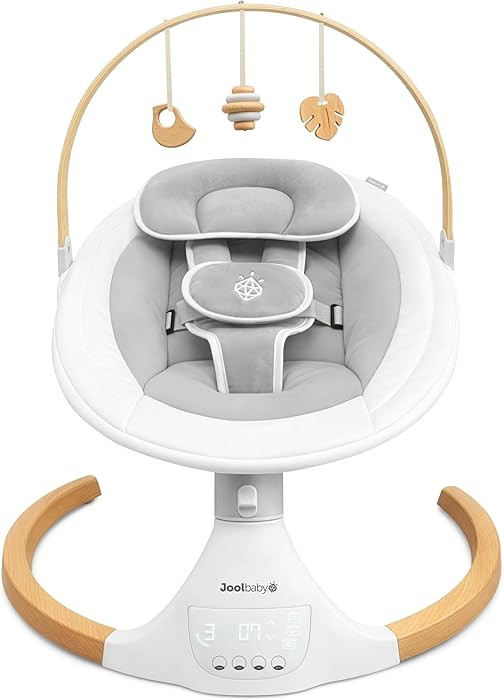 Jool Baby Nova Nature Baby Swing for Newborns with Natural Wood Toys, Electric Motorized Infant S... | Amazon (US)