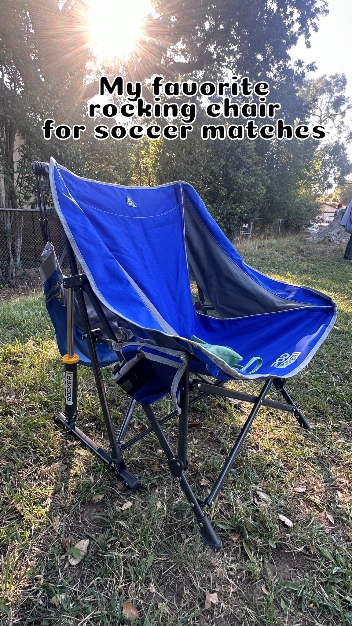 My favorite rocking foldable chair for watching soccer matches and soccer practices

#LTKKids #LTKActive #LTKFamily